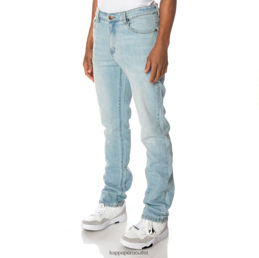 Kappa hombres auténtico jean azul lavado ligero 2XPNV6279