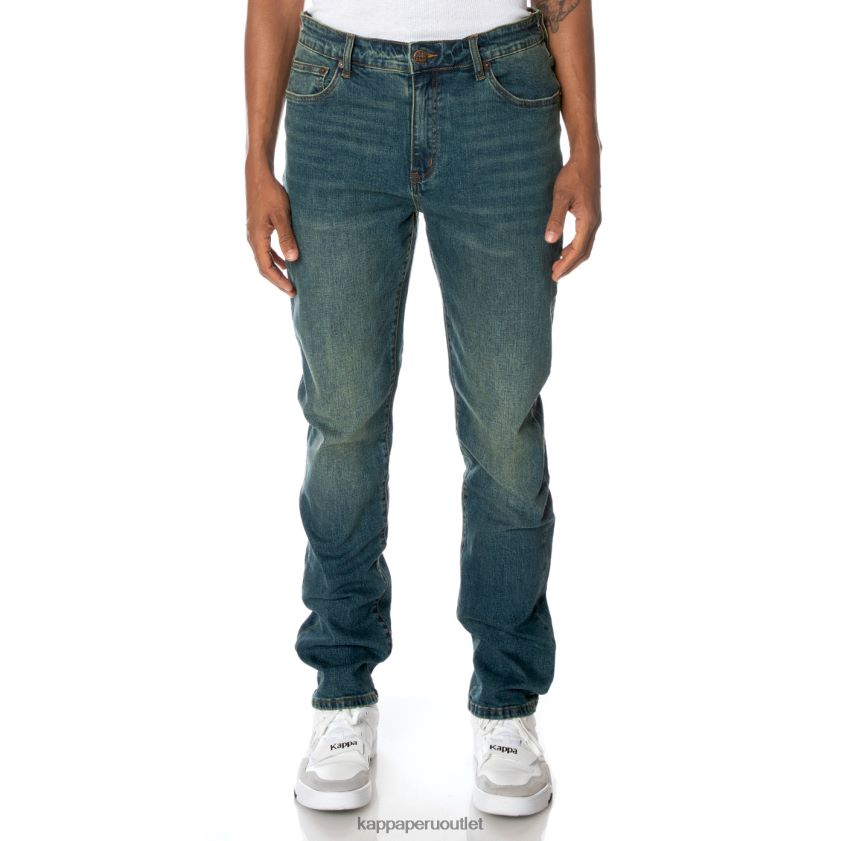 Kappa hombres auténtico jean azul lavado medio 2XPNV6282