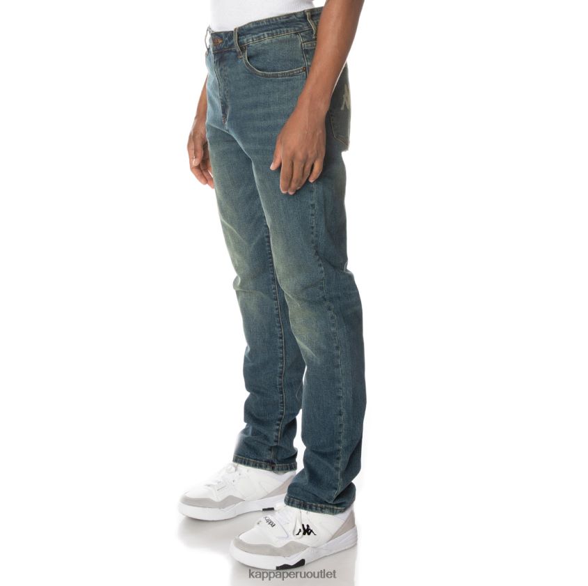 Kappa hombres auténtico jean azul lavado medio 2XPNV6282