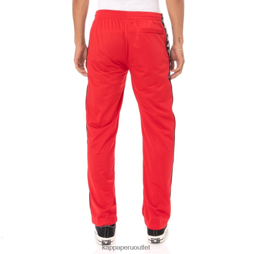 Kappa hombres pantalones deportivos 222 banda astoriazz negro rojo 2XPNV637