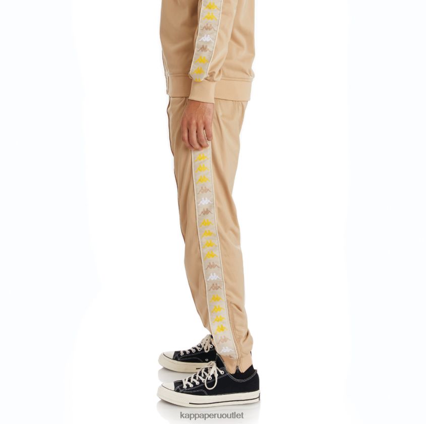 Kappa hombres pantalones deportivos 222 banda deky 2 beige 2XPNV627