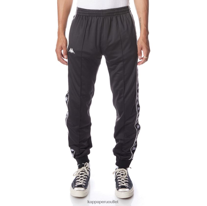 Kappa hombres pantalones deportivos 222 banda rastoriazz humo negro blanco 2XPNV623