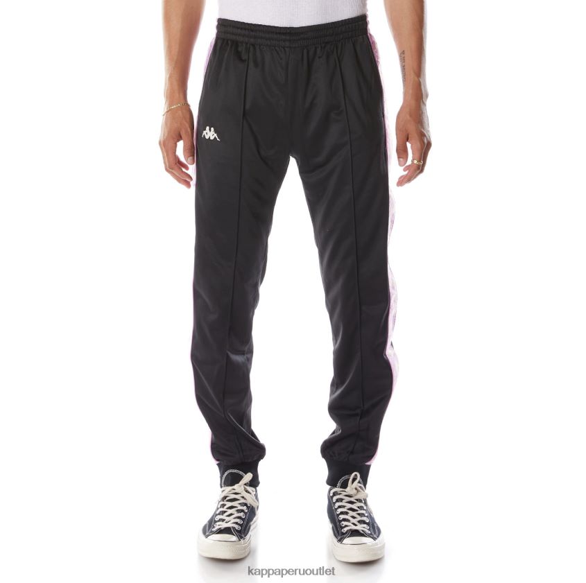 Kappa hombres pantalones deportivos 222 banda rastoriazz violeta humo negro 2XPNV625