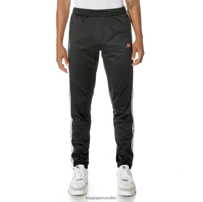 Kappa hombres pantalones deportivos 222 banda world negro azabache 2XPNV617