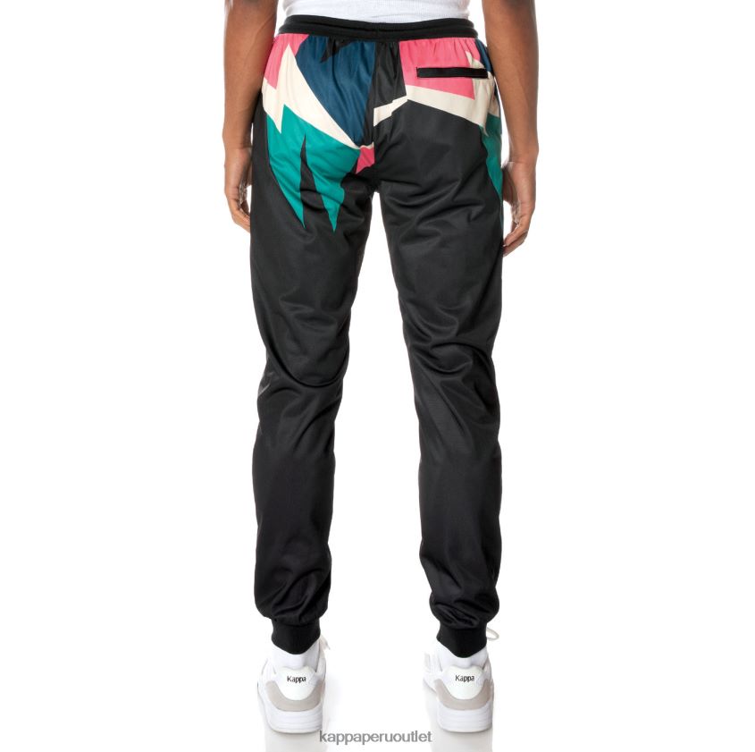 Kappa hombres pantalones deportivos con logo negro azabache 2XPNV620