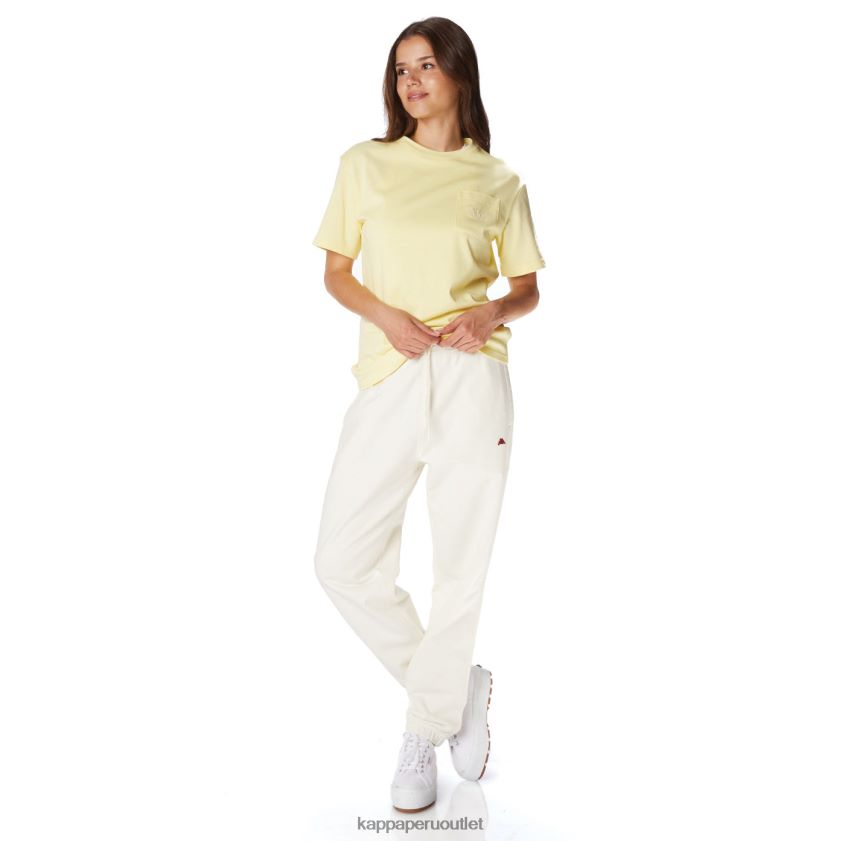 Kappa hombres bata giovani aurion pantalones deportivos crema 2XPNV669