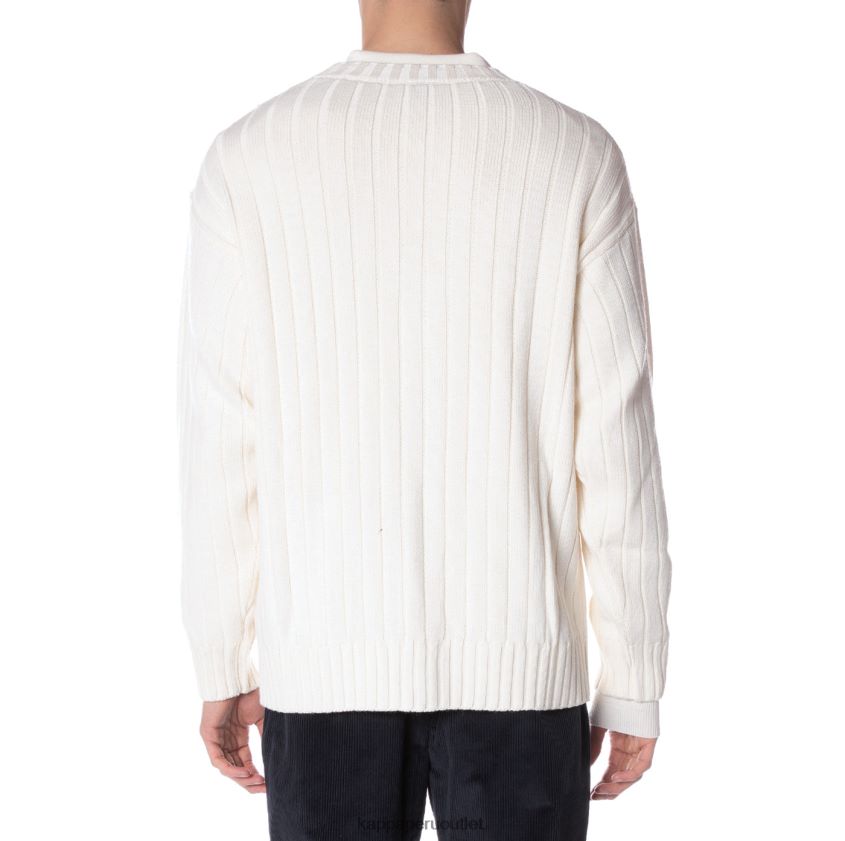 Kappa hombres bata giovani achird cardigan crema 2XPNV6102