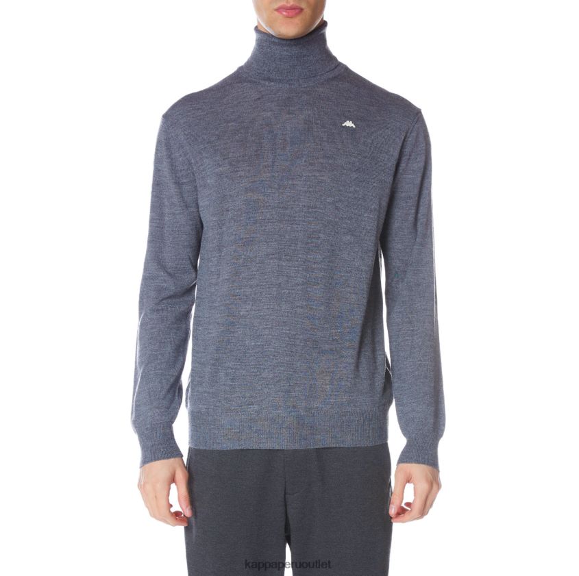 Kappa hombres bata giovani deiron cuello alto gris claro 2XPNV694