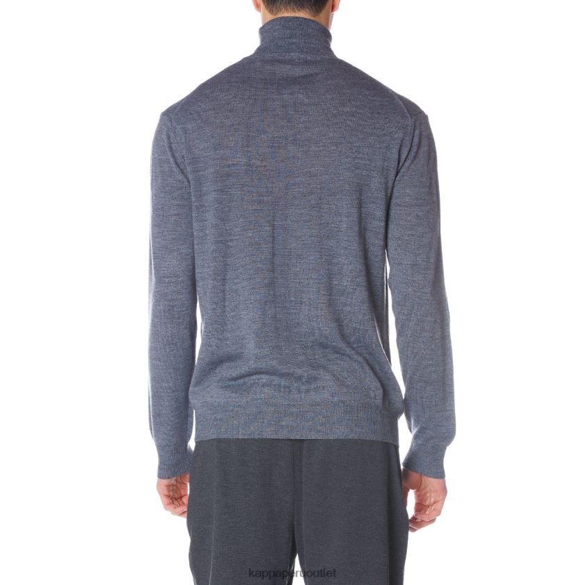 Kappa hombres bata giovani deiron cuello alto gris claro 2XPNV694