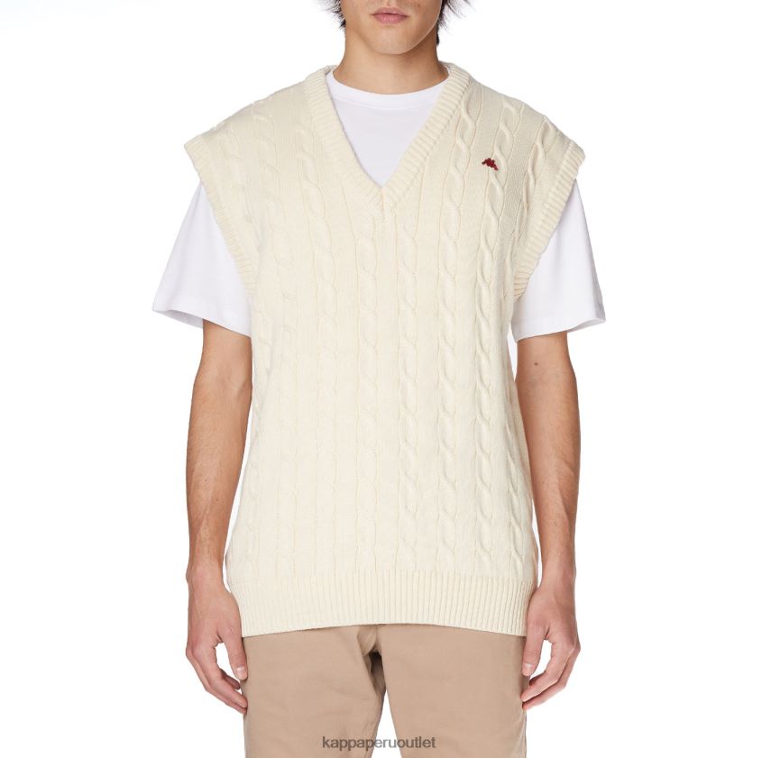 Kappa hombres bata giovani nembus chaleco crema 2XPNV691