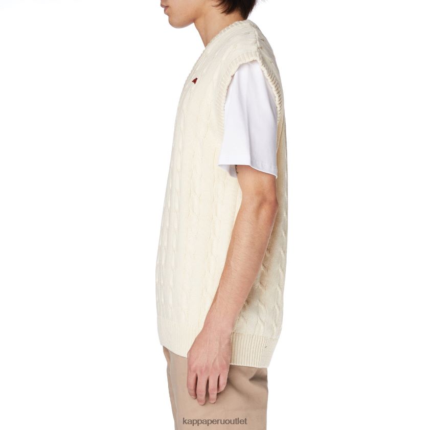 Kappa hombres bata giovani nembus chaleco crema 2XPNV691