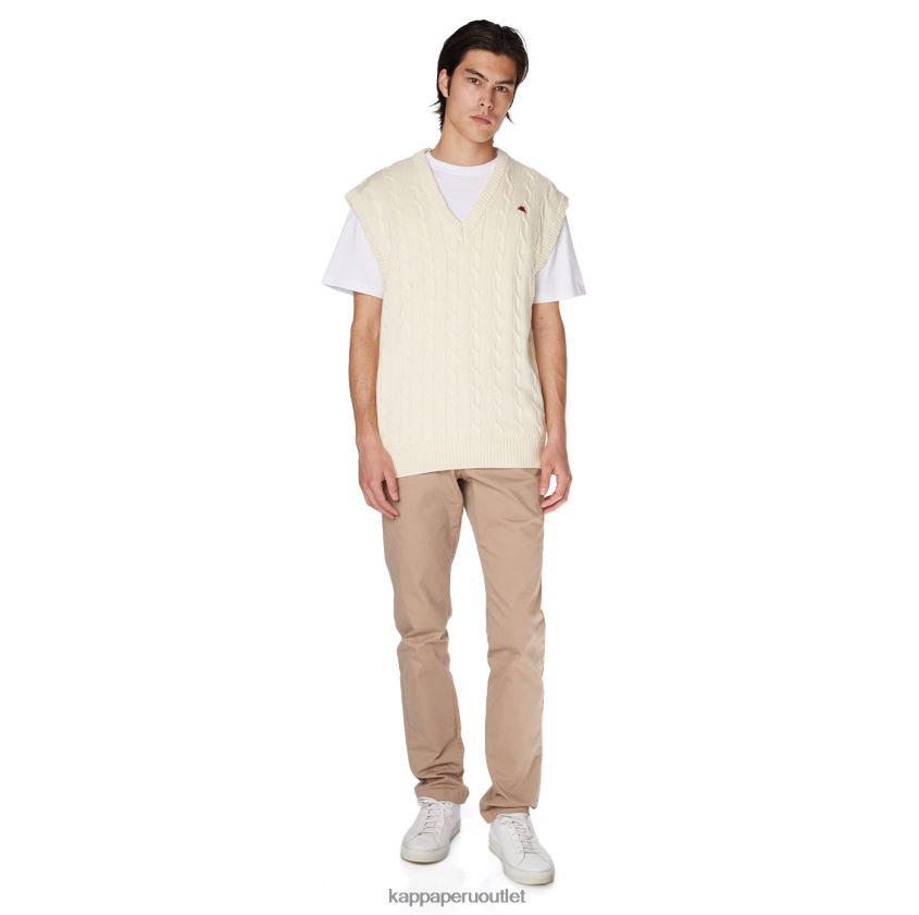 Kappa hombres bata giovani nembus chaleco crema 2XPNV691