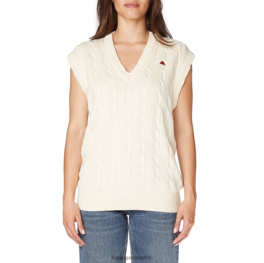 Kappa hombres bata giovani nembus chaleco crema 2XPNV691