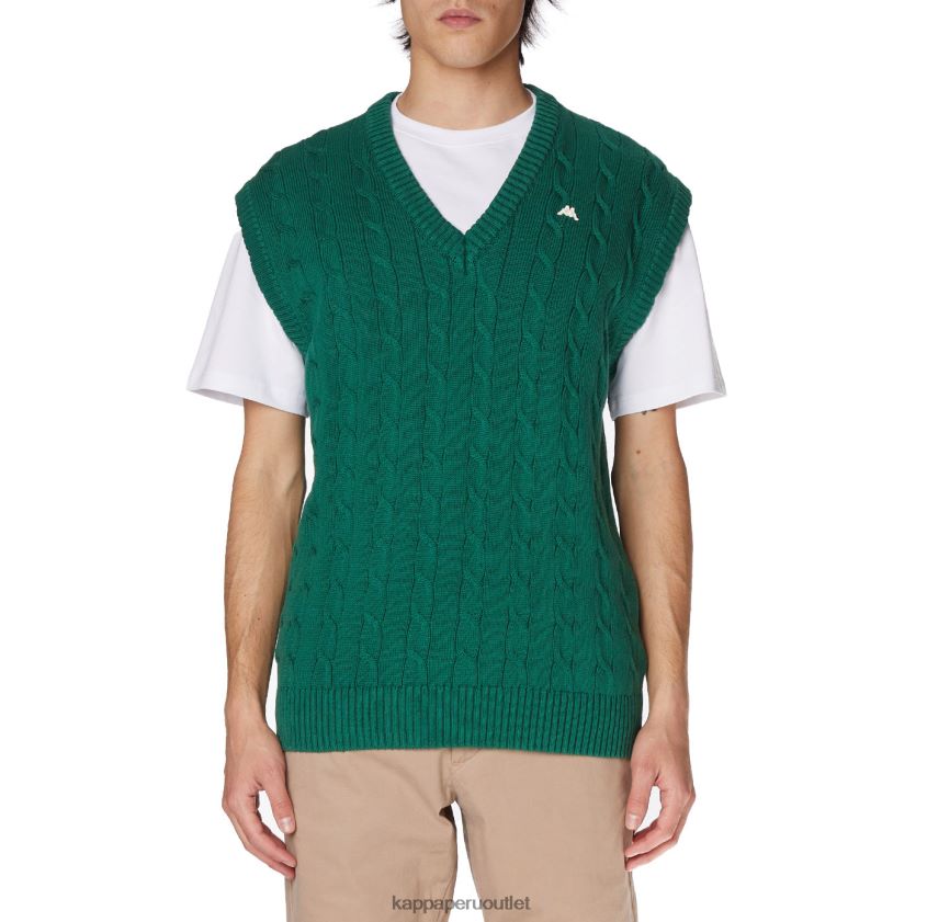 Kappa hombres bata giovani nembus chaleco verde 2XPNV692