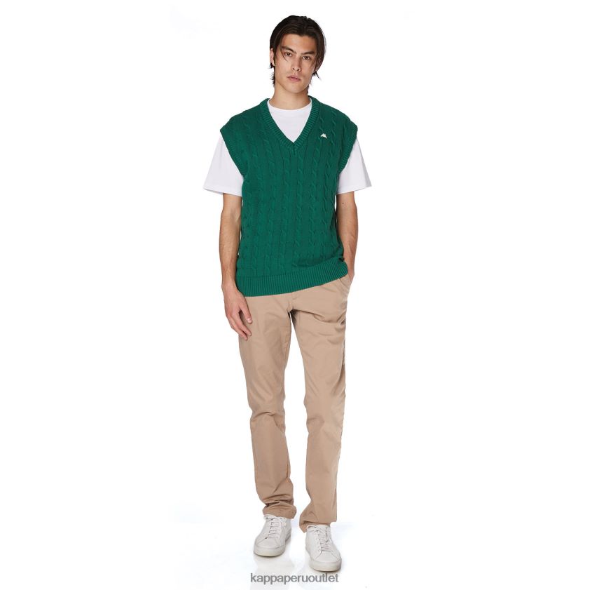 Kappa hombres bata giovani nembus chaleco verde 2XPNV692