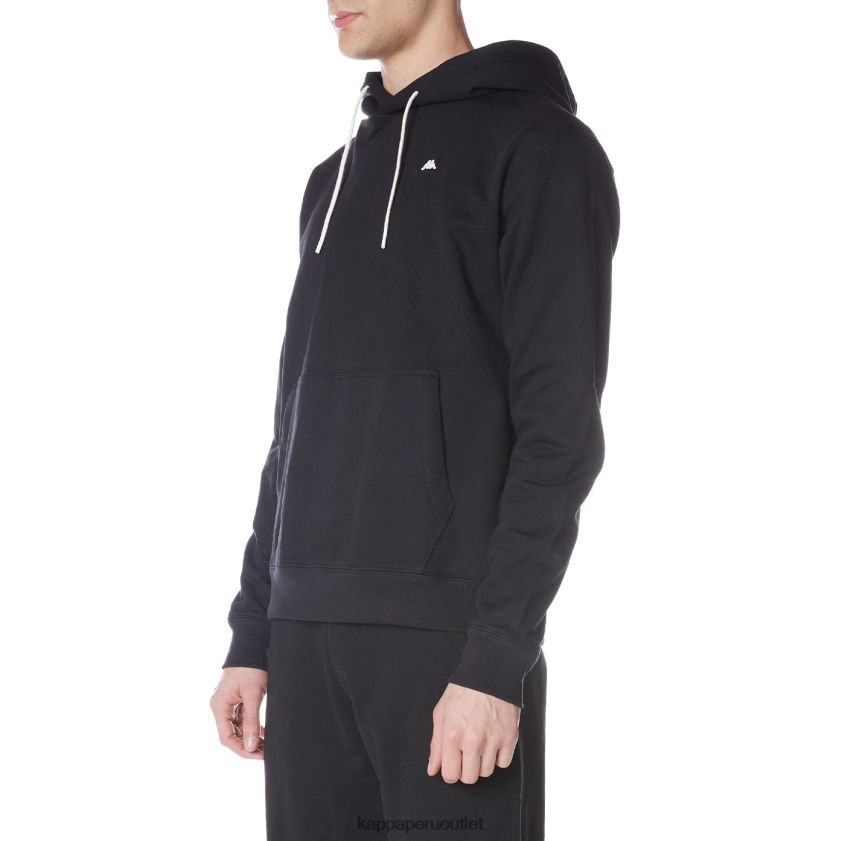 Kappa hombres bata giovani gramys sudadera con capucha negro 2XPNV650