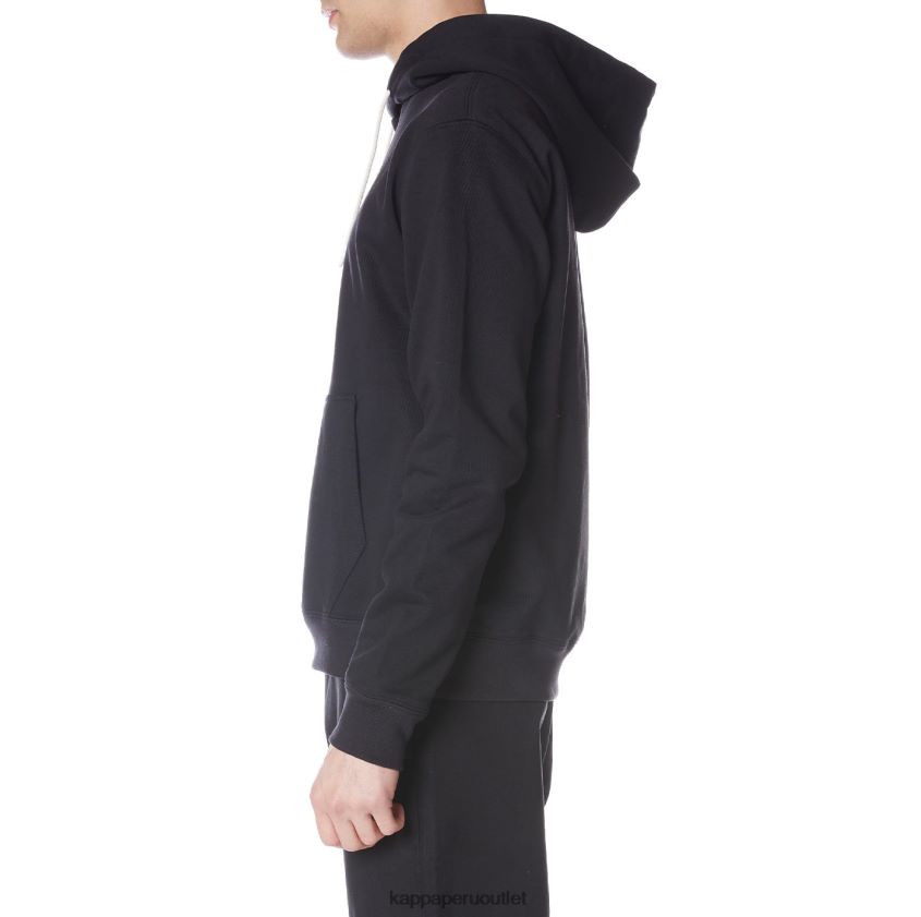 Kappa hombres bata giovani gramys sudadera con capucha negro 2XPNV650