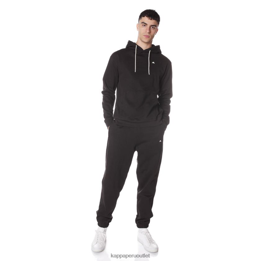 Kappa hombres bata giovani gramys sudadera con capucha negro 2XPNV650
