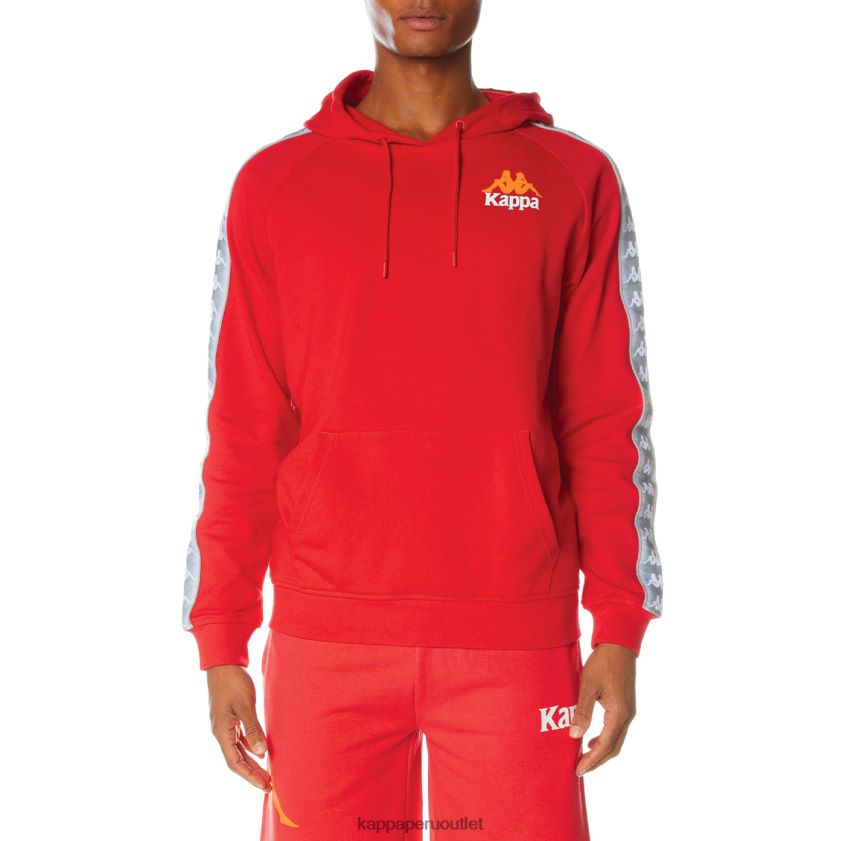 Kappa hombres sudadera con capucha 222 banda solgo rojo 2XPNV640