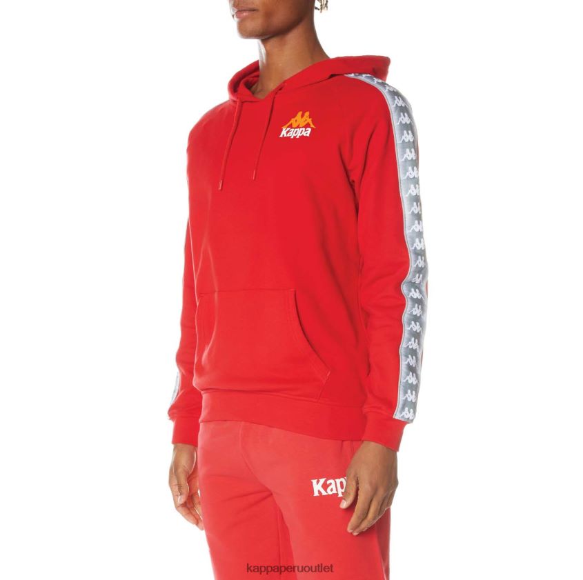 Kappa hombres sudadera con capucha 222 banda solgo rojo 2XPNV640