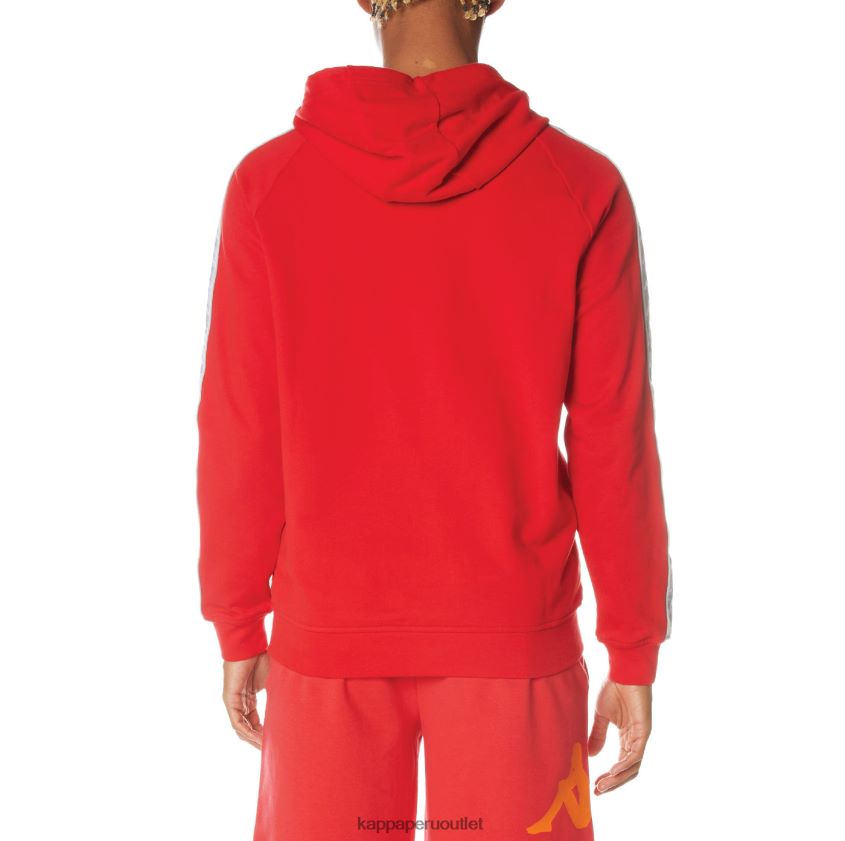 Kappa hombres sudadera con capucha 222 banda solgo rojo 2XPNV640