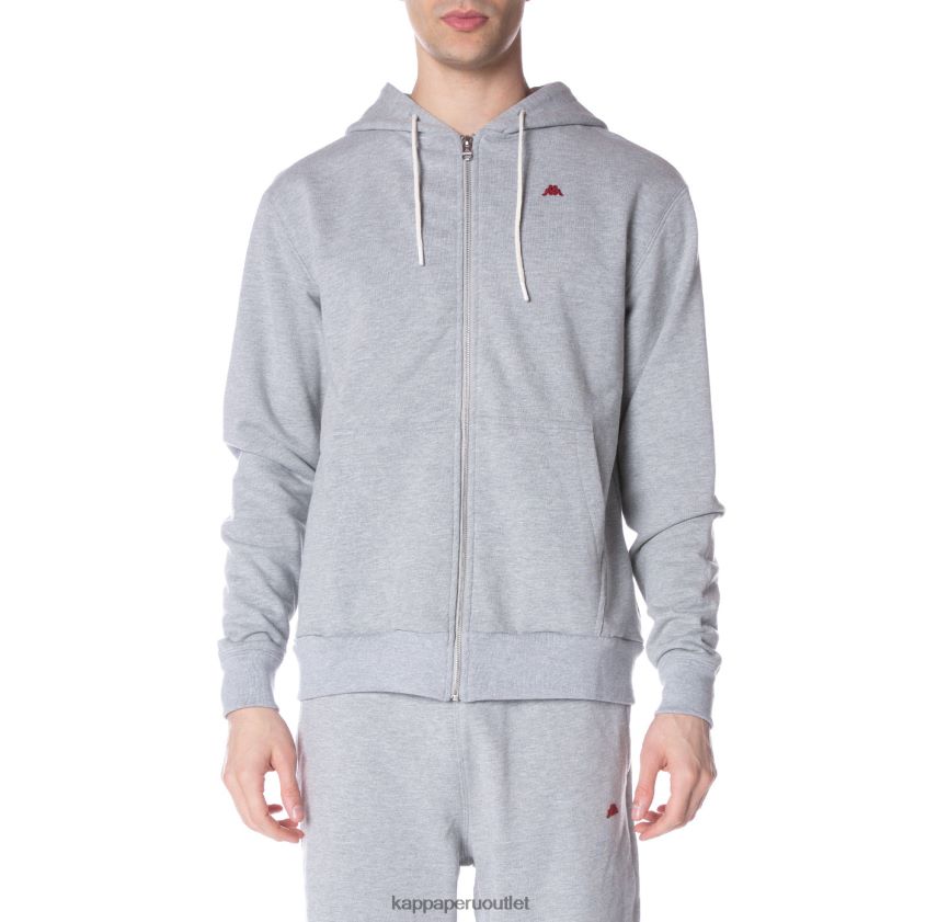 Kappa hombres sudadera robe giovani portos gris claro 2XPNV652