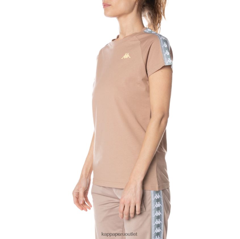 Kappa mujer camiseta 222 banda gapan beige 2XPNV6381