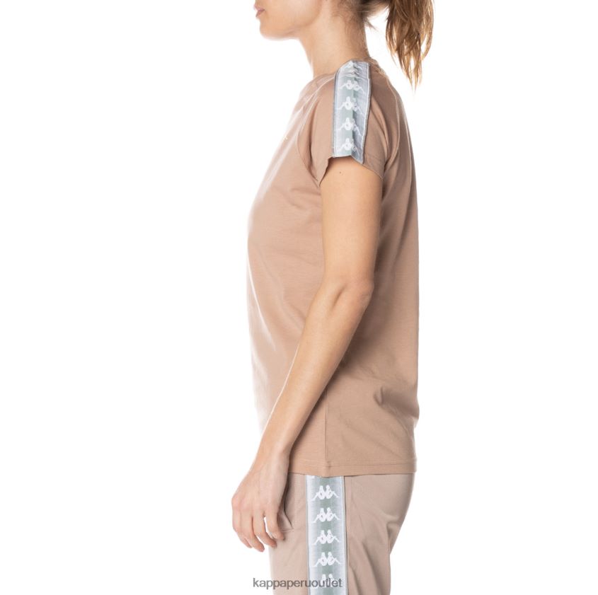 Kappa mujer camiseta 222 banda gapan beige 2XPNV6381