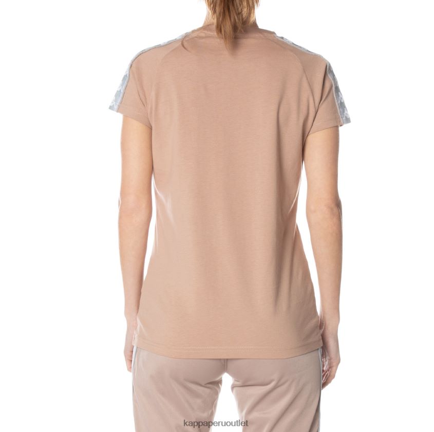 Kappa mujer camiseta 222 banda gapan beige 2XPNV6381