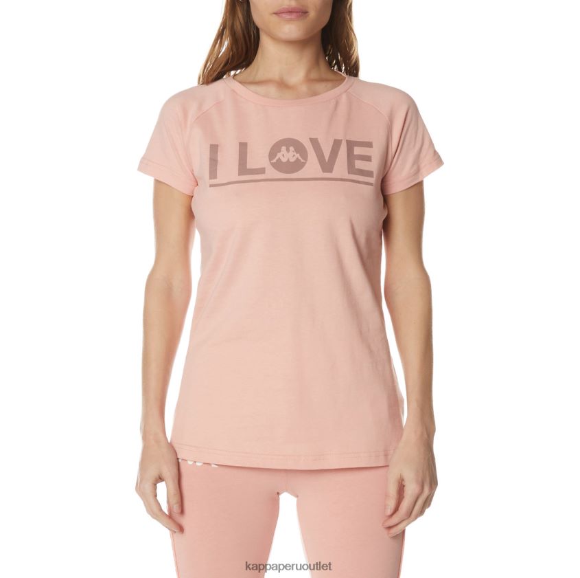 Kappa mujer camiseta autentica gornicza rosa 2XPNV6379