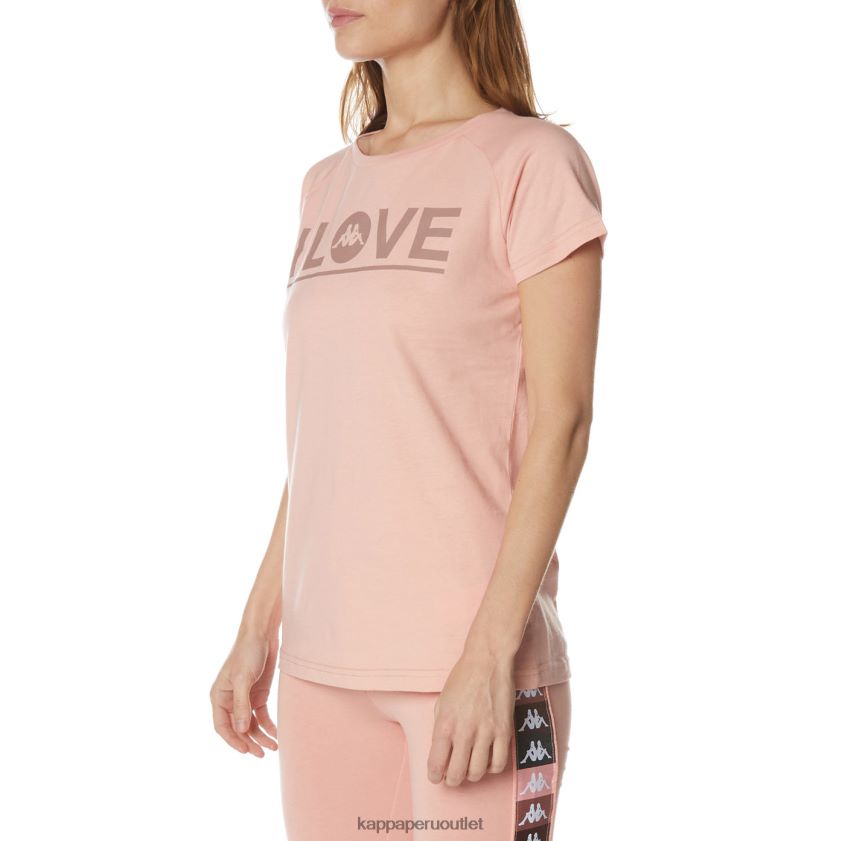 Kappa mujer camiseta autentica gornicza rosa 2XPNV6379