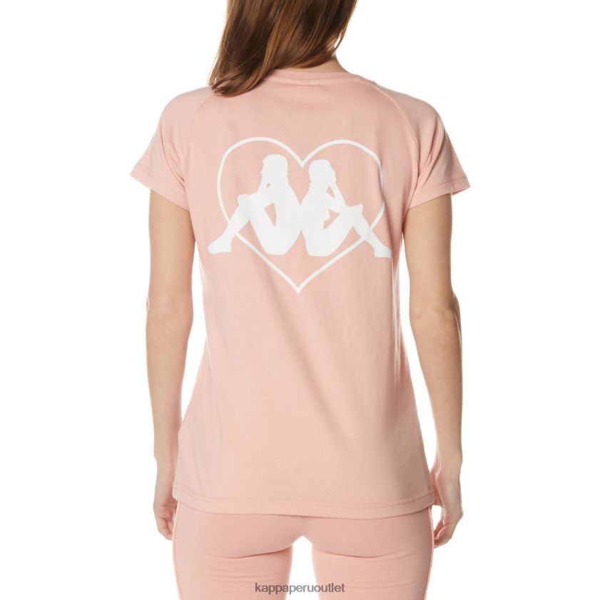 Kappa mujer camiseta autentica gornicza rosa 2XPNV6379