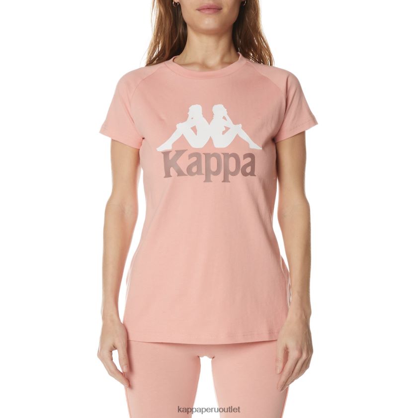 Kappa mujer camiseta westessi auténtica rosa 2XPNV6377