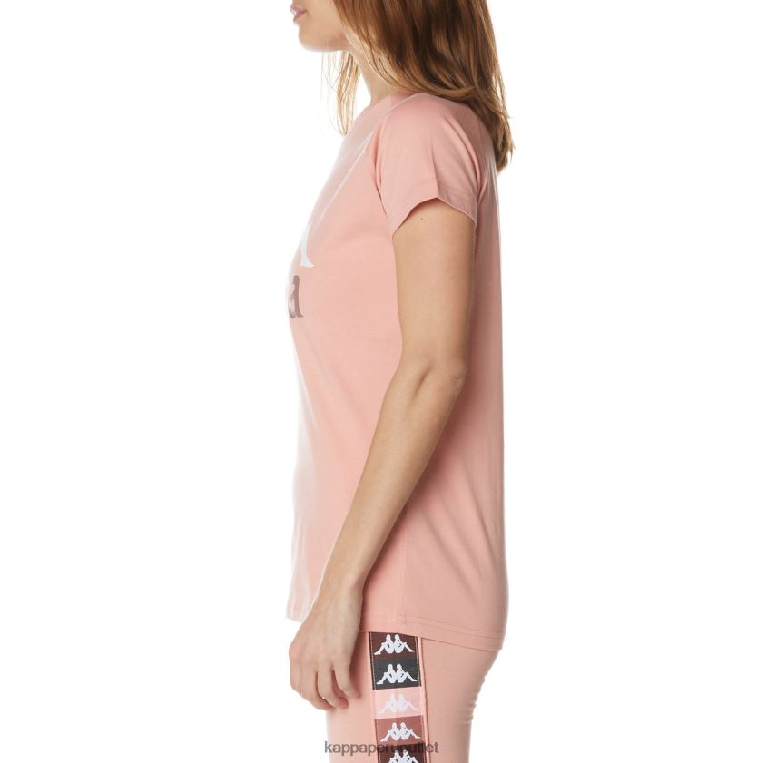 Kappa mujer camiseta westessi auténtica rosa 2XPNV6377