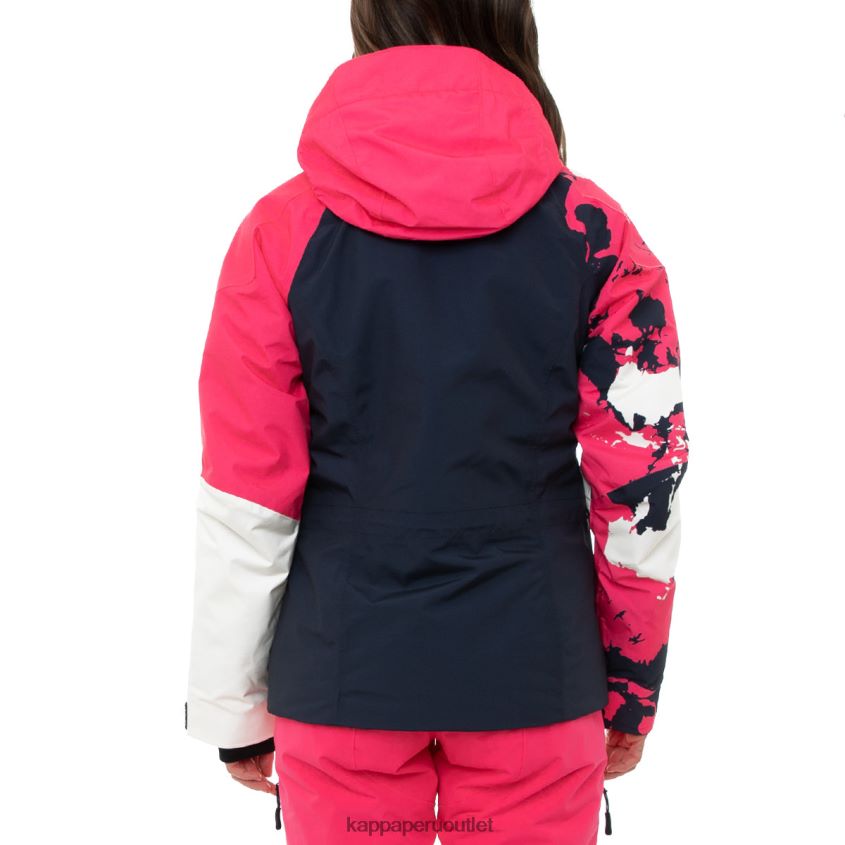 Kappa mujer chaqueta de esquí 6cento 612p azul rosado 2XPNV6373