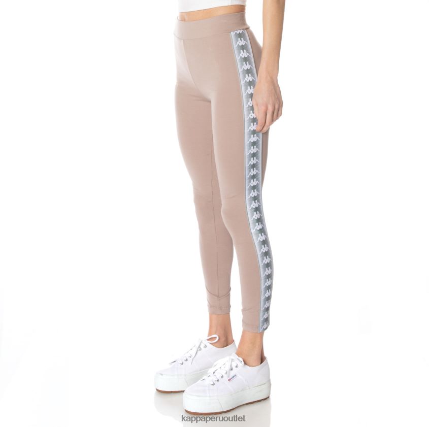 Kappa mujer 22 leggins banda garpie beige 2XPNV6395