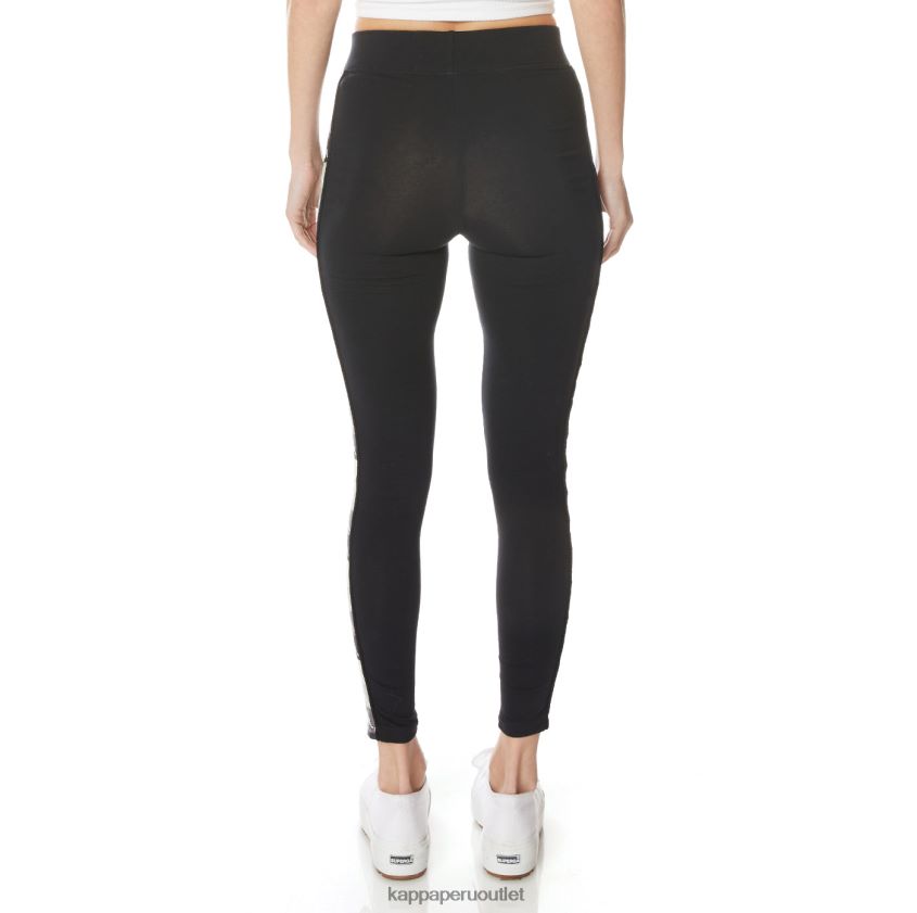 Kappa mujer leggins 222 banda leo azabache negro 2XPNV6392