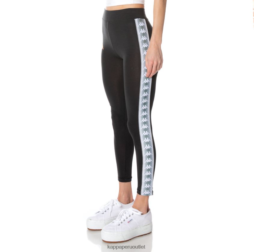 Kappa mujer leggins banda garpie 222 negro azabache 2XPNV6394