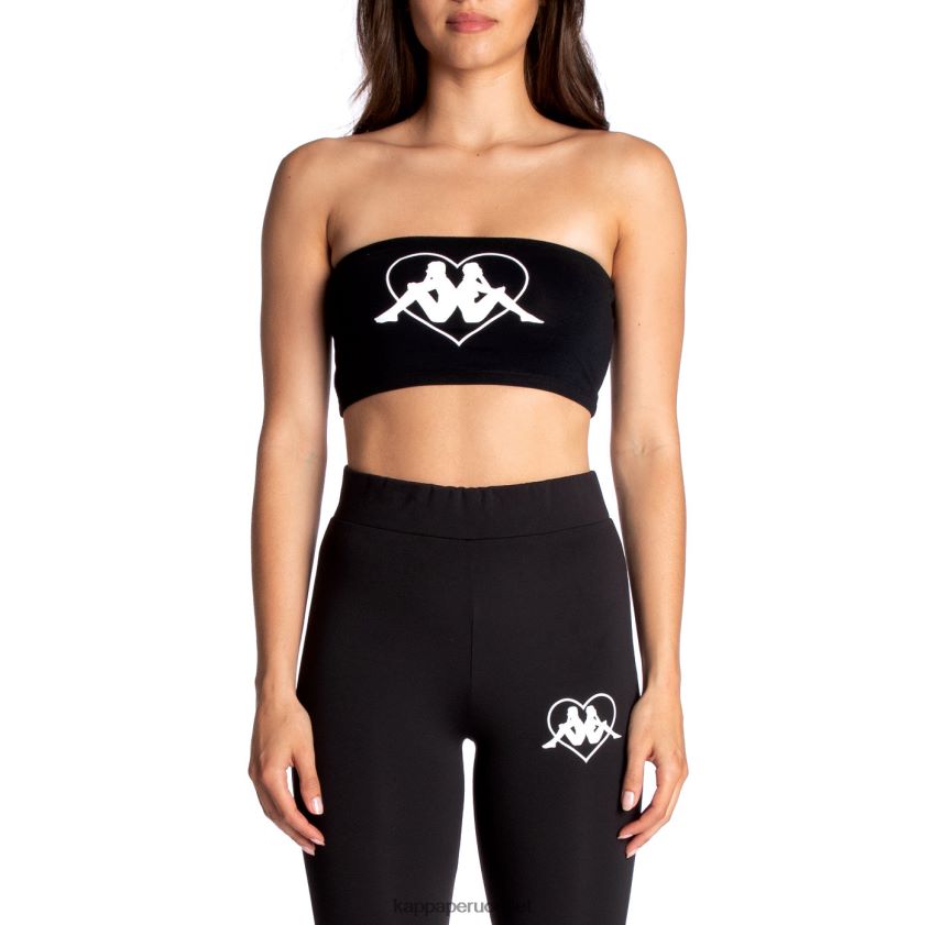Kappa mujer auténtico bandeau koszalin azabache negro 2XPNV6386