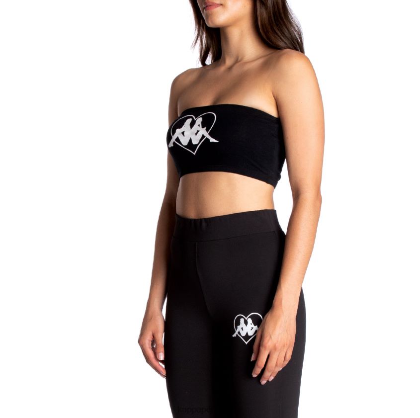 Kappa mujer auténtico bandeau koszalin azabache negro 2XPNV6386