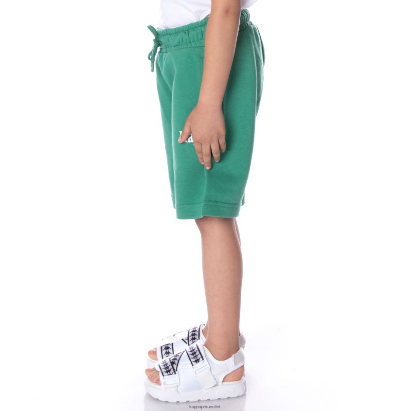 Kappa niños pantalones cortos de sangone auténticos para niños verde 2XPNV6786
