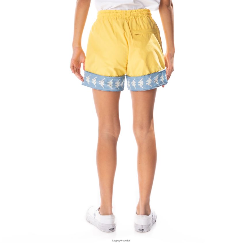 Kappa niños pantalones cortos niños 222 banda calabash 3 amarillo azul claro 2XPNV6801