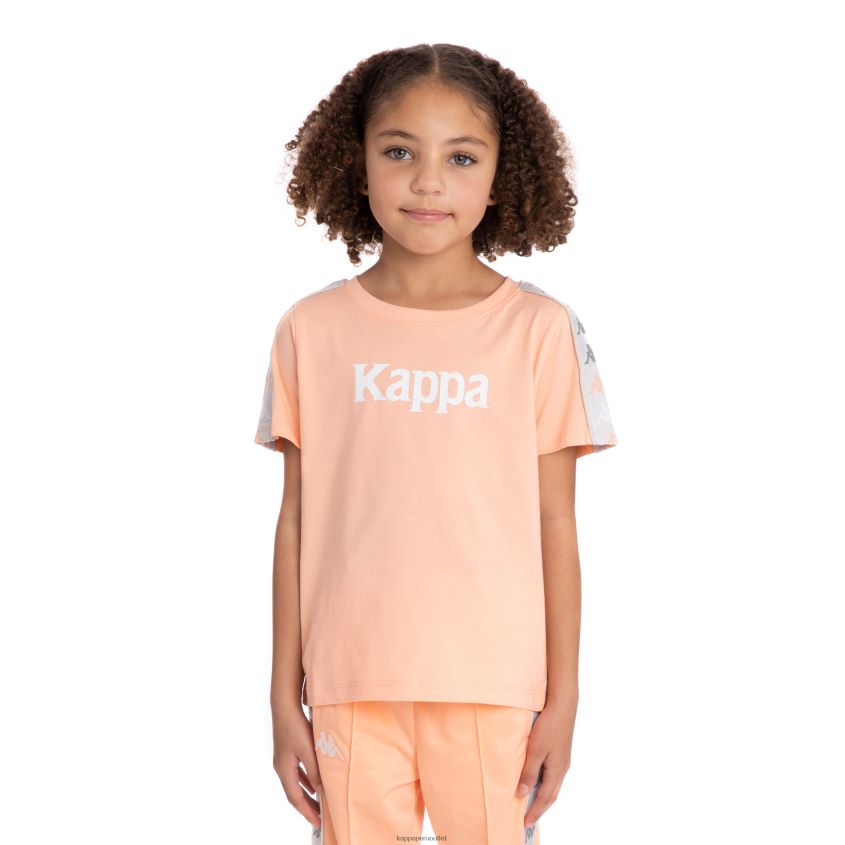 Kappa niños camiseta 222 banda deto 2 niños durazno 2XPNV6731