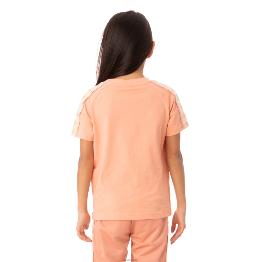 Kappa niños camiseta 222 banda deto niño coral rosa 2XPNV6778