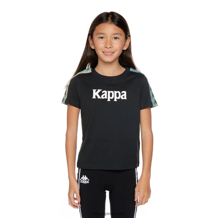 Kappa niños camiseta 222 banda mars niño salvia humo negro 2XPNV6660