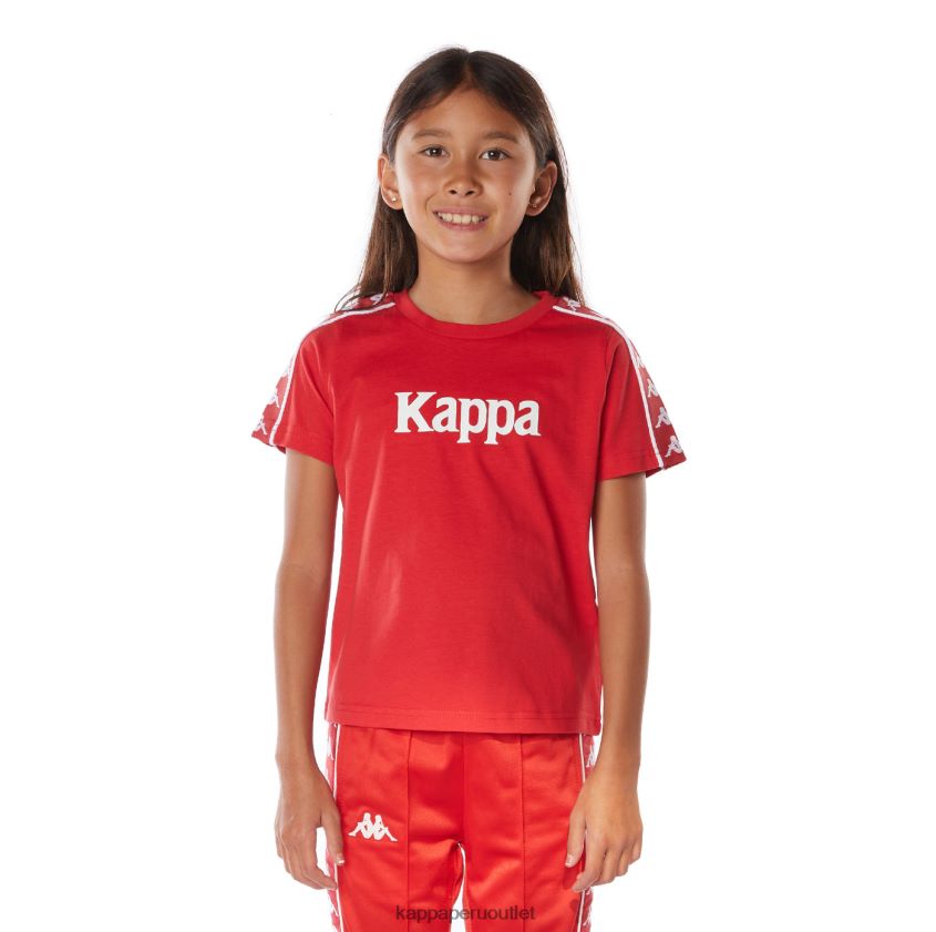 Kappa niños camiseta 222 banda torio niño rojo 2XPNV6671
