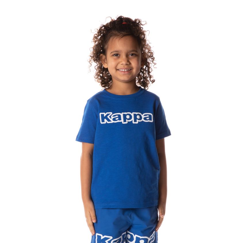 Kappa niños camiseta con logo cabal azul 2XPNV6706