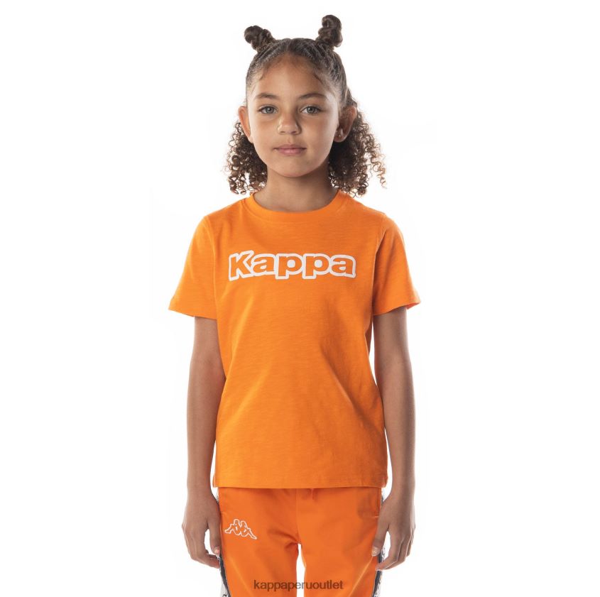 Kappa niños camiseta con logo cabal naranja 2XPNV6705