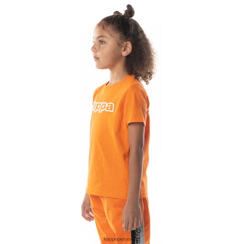 Kappa niños camiseta con logo cabal naranja 2XPNV6705