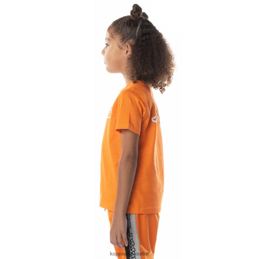 Kappa niños camiseta con logo cabal naranja 2XPNV6705